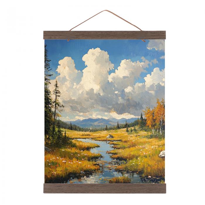 PATIKIL 1セット磁気ポスターハンガーフレーム12 インチ木製マグネットピクチャーハンガーフレーム幅広い写真 絵 地図用ハンギングキット ダーク茶色