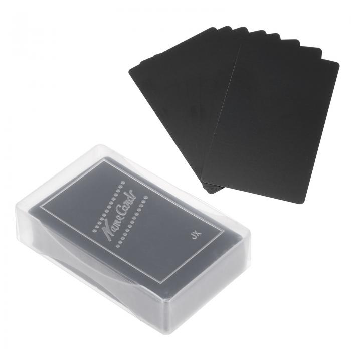 PATIKIL 0.21mmメタル名刺 100枚セット 空ホワイト名刺レー ザー彫刻用アルミニウム DIYギフトカード用 黒