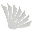 PATIKIL 4" 矢羽根 20個パック 七面鳥 羽根 アーチェリー 羽根 右翼 狩猟 ターゲット射撃用 ホワイト