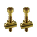 ACROPIX M5x30mm ゴー ルドトーン ユニバーサル シートポスト サイクリング スクリュー バイク 自転車 シートポスト クランプ チューブ ボルト...