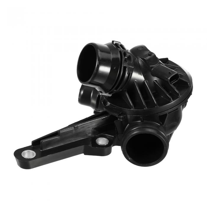 Hihaha No.11537600584 エンジン冷却サーモスタット サーモスタットハウジングアセンブリ / BM Wに対応 / 耐久性 プラスチック 1個 黒