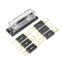 Hihaha 100A ヒューズホルダー ヒューズシート ANL ヒューズ インライン 自動車用 ネジ付き / 車 船 トラック用 / 耐久性 プラスチックと金属 / 金色 1セット