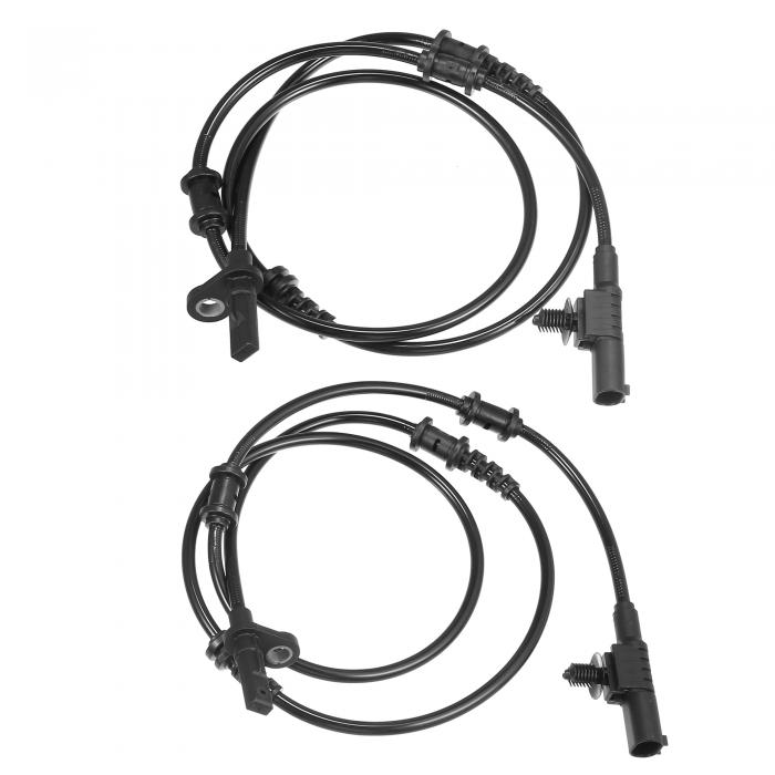 Motoforti フロント左右ABSセンサー、ホイールスピードセンサー、メルセデスベンツCLA45 AMG CLA250 2014-2018用、プラスチック製、No.2465402510、ブラック、2個セット&#10;