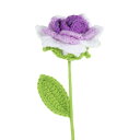 PATIKIL クロシェフラワー 手作り 編みローズ人工織りフェイクフローラル バレンタインギフト ホームウェディングパーティーオフィステーブルデコレーション ...