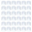 PATIKIL 24/410 リプレースメントフリップキャップ 36個入り 内径0.9" プラスチック再利用可能なボトル 蓋 ペイントディスペンシング スク イーズ シャンプー 飲料ボトル用 クリア
