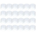 PATIKIL 28/410 リプレースメントフリップキャップ 24個入り 内径1.1" プラスチック再利用可能なボトル 蓋 ペイントディスペンシングスク イーズシャンプードリンクボトル用 クリア