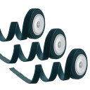 PATIKIL 0.35" x 2.18ヤード ベルベットリボン 3個セット シングルフェイス ヴィンテージベルベットリボンスプール デコレーション ギフト DIYラッピング クラフト ウェディングヘアボウに最適 インディゴ色