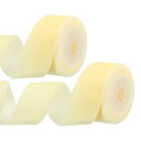 PATIKIL 0.98" x 2.18ヤード ベルベットリボン 2個セット シングルフェイス ヴィンテージベルベットリボンスプール デコレーション ギフト DIYラッピング クラフト ウェディングヘアボウに最適 ベージュ色