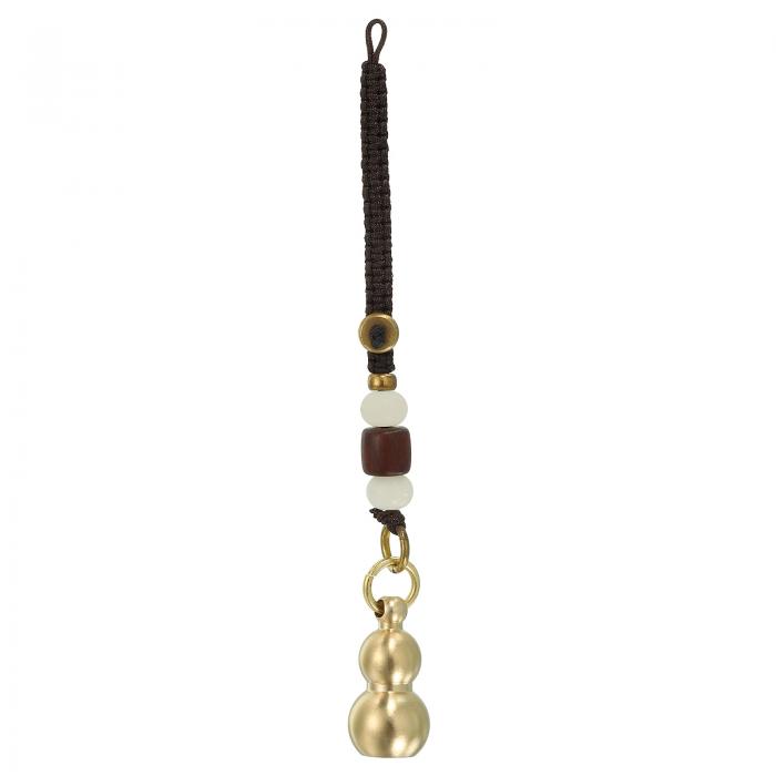 PATIKIL 風水ひょうたんキーホルダー 数珠付きひょうたんキーホルダー 幸運 富 長寿 成功 装飾ペンダント