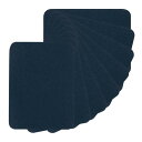 PATIKIL ファブリックアイロンパッチ 8枚セット 5x4" 内外両面強力接着剤 100%コッ トン製修理パッチキット 衣類 修理と装飾に最適 ネイビーブルー