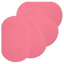 PATIKIL アイロンで貼るパッチ 4枚セット 7x4" 肘・膝用ベルベットパッチ 修理用パッチキット 服 パンツ シャツ ジャケット 修理と装飾用 ダークピンク