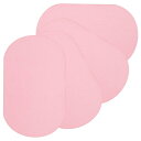 PATIKIL アイロンで貼るパッチ 4枚セット 7x4" 肘・膝用ベルベットパッチ 修理用パッチキット 服 パンツ シャツ ジャケット 修理と装飾に最適 ライトピンク