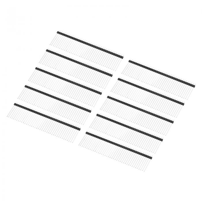 PATIKIL DIPピンヘッダー シングルロー 40P 28mm長さ 銅メッキ PCB用 10個パックのサムネイル