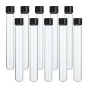 PATIKIL 30ml 試験管 12個セット 5.91x0.79" ガラス製 クリアな丸底試験管コンテナ プラスチックキャップ付き ビーズパーティーあめバスソルト収納科学実験植物増殖用
