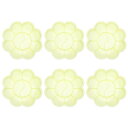 PATIKIL 10 ウェルズペイントトレイパレット 12個 塗装パレットホルダー 花形 水クロマ ガッシュ絵画 アート クラフト DIYプロジェクト用 イェロー