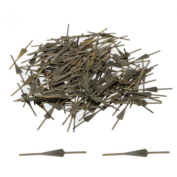 PATIKIL 34mm/1.34" シャンデリア用ボウタイクリップ 200個入り 銅製シャンデリアコネクタクリップ 水..