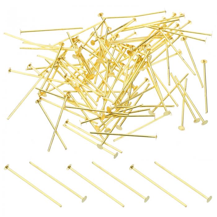 PATIKIL 1.18x0.09" 銅シャンデリアコネクターピン 水晶パーツ 固定に適した300個 シャンデリアクリ ッ..