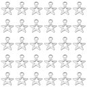 PATIKIL ペンタグラム装飾 100個セット スターペンダント ミニペンタグラム装飾 ペンダント スモール ステンレススチール製 ホロー 宝石メイキング ブ...