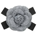 PATIKIL カメリア 花ブローチ 優雅なフェイクウール 花ブローチ 女性用 ハット ドレス シャツ ネクタイ コサージュに適したフローラルボウノットピン グ...