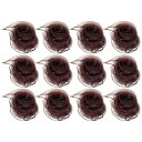 PATIKIL ダンススカーフ 12枚セット 24"×24" 茶色色 マジック 音楽 アクティビティ ジャグリング ドレッシング用