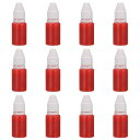 PATIKIL 0.33oz インクリフィルスタンプパッド 12個 10mlスタンプパッドインクリフィル オフィススタンプセルフインキングスタンプ 日付スタンプ...