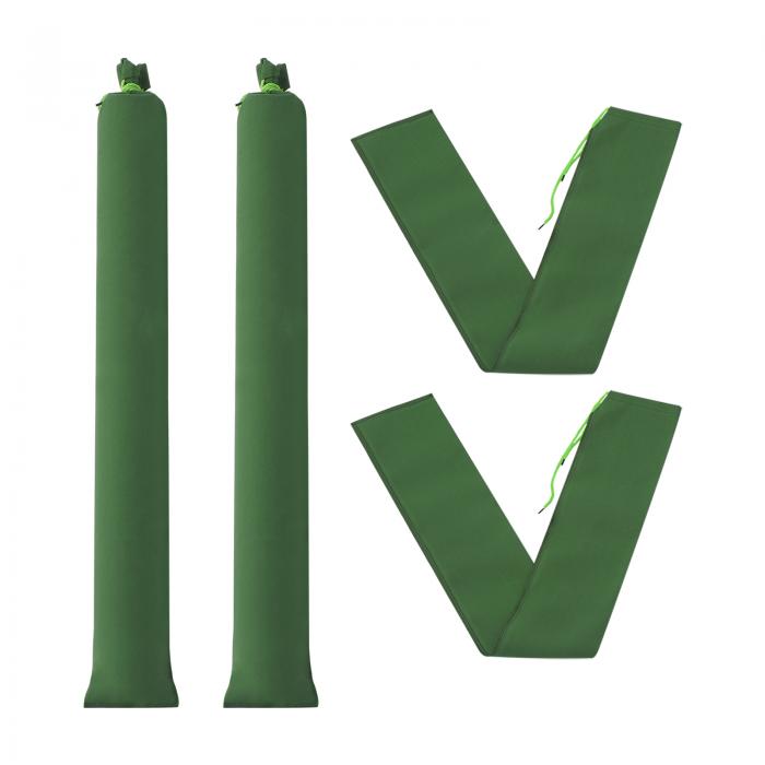 【期間限定10%OFF】PATIKIL 91cmx15cm 浸水用土のう 4個 長いキャンバス土のう 厚み 防水バリア 浸水用 結束ゴムバンド付き ドア浸水対策...