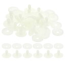 PATIKIL 25mm 人形ジョイント 20セット プラスチック製取り外し可能な動物ジョイントコネクターエンゲージボルト クマ 手足作りやヘッドジョイント D...