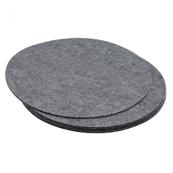PATIKIL 12"直径 ランプベース用フェルト 5個入り 2mm厚 丸型柔らかい粘着性 ある滑り止め 傷防止フェ..