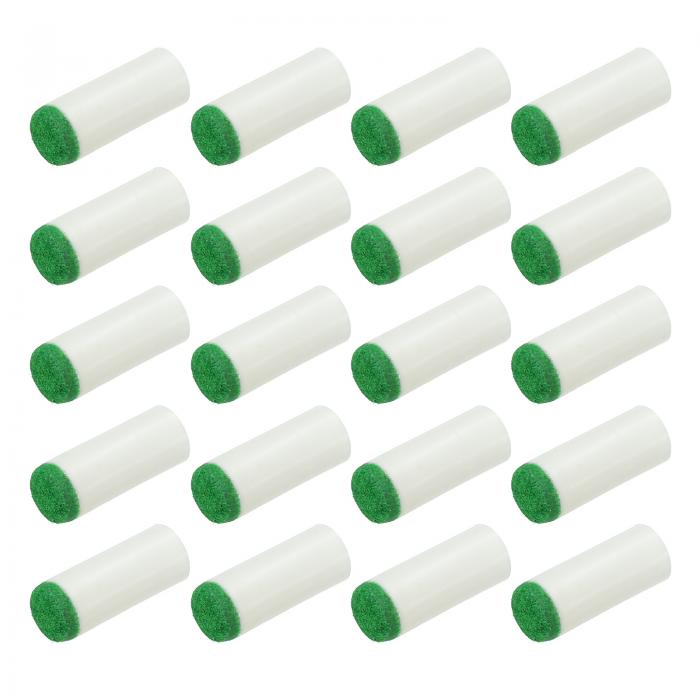 PATIKIL 10mmプールキューティップ 50個セット プールキューやスヌーカー ため 交換用 ホワイト緑