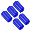 PATIKIL 10mmプールティップカバー 5個セット ビリヤードキューティッププロテクターラバープールキューティップヘッドカバースヌーカーアクセサリー ブル...