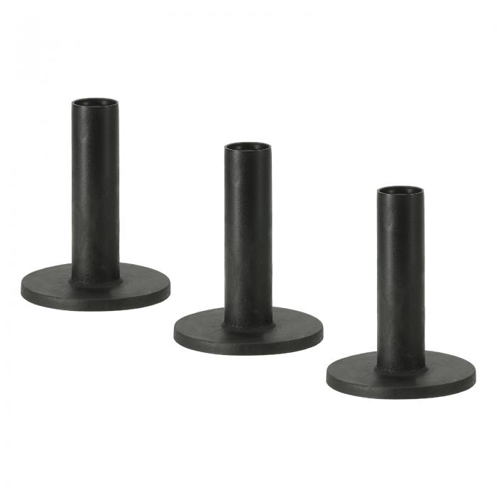 PATIKIL 2.8" ゴム製ゴルフティー 3個セット 屋外・屋内 打撃マ ットに最適なボールホルダー 黒