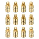 PATIKIL 25グレ イン アーチェリーアロー用真鍮インサート 16パック インサートスクリューカッパーブ ラスアロー .244/6.2mmカーボンアロー用
