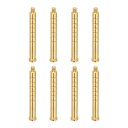 PATIKIL 150グレ イン アーチェリーアロー用真鍮インサート .244/6.2mmカーボンアロー用8パックインサートスクリューカッパーブ ラスアロー