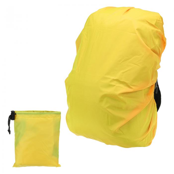 PATIKIL 50-70L 防水リュックサックレ インカバー 滑り止めクロスバックルストラップ＆ドローストリングバッグ ハイキング キャンプ 旅行用 XL 蛍光イエロー