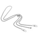 PATIKIL 47" ハンドバッグ用チェーンストラップ シルバー メタルチェーンストラップ ハンドバッグ ショルダーバッグ クラッチバッグ用 調節可能な交換用チェーンストラップ