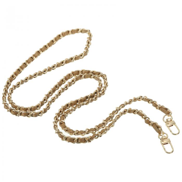 PATIKIL 55" 財布用チェーンストラップ バッグ ショルダークロスボディクラッチハンドバッグ用 レザー..