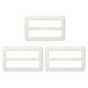 PATIKIL 1.5x2.4" 樹脂製スカーフリングクリップ 20個入り 長方形スカーフリングバックル 女性用シルクスカーフ ゆったりしたTシャツ 装飾用 ホワイト