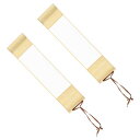 PATIKIL 15x4" ミニ宣紙スクロー ル 2枚セット シルク半生熟宣紙 白い空白 掛け軸 アートペインティングホームデコレーション用