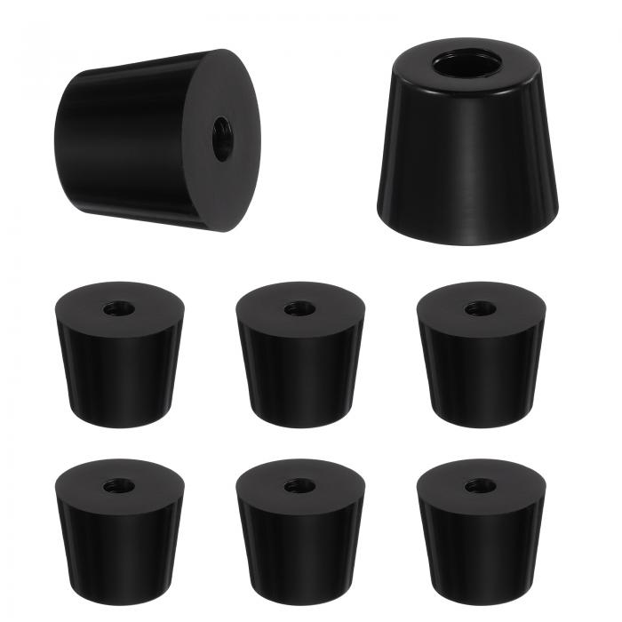 商品詳細 特徴 【属性1】サイズ：長さ31mm/1.2インチ、幅24mm/0.9インチ、高さ25mm/1インチ、大端直径31mm/1.2インチ、小端直径24mm/0.9インチ、ネジ穴直径6mm/0.2インチ 内容量：ゴム足8個【属性2】材質：丸型ゴム足は柔軟性と弾力性に優れたゴム素材と、構造安定性を高める金属ワッシャーを組み合わせており、変形を防止します。これにより、安定性と耐久性に優れ、長期間のサポートを提供します。【属性3】特徴：この滑り止めバンパーフットは優れた保護機能を発揮します。椅子、家具、戸棚、クーラープレッサー、発電機、作業工具などによる床の傷を防止します。くぼみのある円錐形デザインが、家庭用家具から産業機械まで様々な表面を効果的に保護します。【属性4】用途：この丸型ゴム足は多用途に使用可能です。椅子、家具、戸棚、クーラープレッサー、ポータブル発電機、高圧洗浄機など、防振が必要な様々な機械に使用できます。家具や戸棚、複数機器のスペアとしても便利で、今後の交換用としても重宝します。【属性5】注意：これらのバンパーフットは直接使用できず、ネジによる取り付けが必要です。【商品説明】丸型ゴム足は柔軟性と弾力性に優れたゴム素材と、構造安定性を高める金属ワッシャーを組み合わせており、変形を防止します。これにより、安定性と耐久性に優れ、長期間のサポートを提供します。この滑り止めバンパーフットは優れた保護機能を発揮します。椅子、家具、戸棚、クーラープレッサー、発電機、作業工具などによる床の傷を防止します。くぼみのある円錐形デザインが、家庭用家具から産業機械まで様々な表面を効果的に保護します。バンパーフットにはネジ取り付け用の穴が開いており（ネジは付属しません）、セルフタッピングネジまたは適切なネジでしっかり固定できます。この丸型ゴム足は多用途に使用可能です。椅子、家具、戸棚、クーラープレッサー、ポータブル発電機、高圧洗浄機など、防振が必要な様々な機械に使用できます。家具や戸棚、複数機器のスペアとしても便利で、今後の交換用としても重宝します。これらのバンパーフットは直接使用できず、ネジによる取り付けが必要です。 注意書き ■商品の色及びサイズは、撮影状況やPC環境により多少異なって見える場合がございます。 ■サイズは目安です。商品により若干の誤差がございます。 ■メーカーの都合により、商品細部のデザインや素材が予告無く変更される場合がございます。