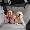 GLIDESMOOTH 車の後部座席用犬用シートカバー 防水ペットシートプロテクター メッシュウィンドウ トラベルハンモック用エクステンダー犬用シートカバー ト...