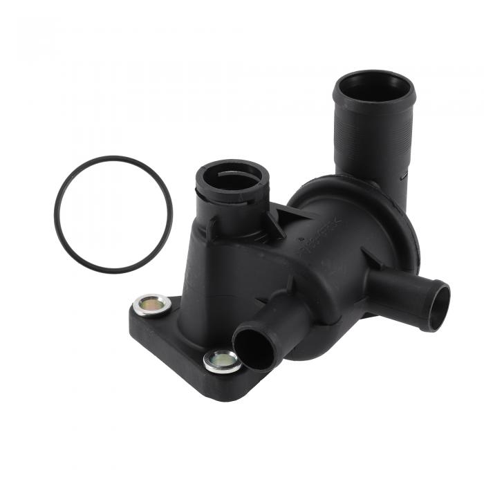 REPAIROCK カーサーモスタットエンジンクーラントサーモスタットハウジングアセンブリNo.2565002501 for キアに対応に対応 Picanto SA 04-10 for ヒュンダイに対応 a-toz (MX) 1.1 2003-2005 ブラックプラスチック