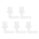 RATCHROLL 5個のプラスチックホースバーブフィッティング3/16"ホースバーブG1/4メスNPTエルボーバーブアダプタークリアPP