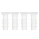 HEROFFIX 4個の水族館用プラスチックホースバーブフィッティング5/16"バーブパイプコネクタークリアPP