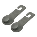 HEROFFIX 財布やバッグ 傘などのための2個セット 車のシートヘッドレストフック 頑丈な車のシートバックオーガナイザーフック グレーのフェイクレザー 16.4x6.3cm