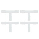RATCHROLL 4個のプラスチックホースバーブ継手15/64" T 3ウェイスプライサージョイントホワイトPP