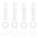 RATCHROLL 1セットのプラスチックホースバーブフィッティング5/16"ホースバーブスルーバルクヘッドコネクタークリアPP
