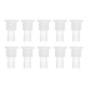 RATCHROLL 10個のプラスチックホースバーブ継手25/64"ホースIDバーブM16メススレッドスルーバルクヘッド継手クリアPP