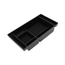 REPAIROCK シボレーに対応シルバラード GMCに対応シエラ2500 3500 HD 2020-2023用のフルセンターコンソールオーガナイザートレイアームレストストレージボックスインサートトレイフルコンソールW/バケットシートのみプラスチックブラック
