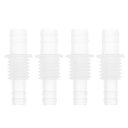 HOPESPANNER プラスチックホースバーブフィッティング5/16"から25/64"ホースID M14メススレッドスルーバルクヘッドフィッティングPP 4個