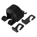 HEROFFIX 財布やバッグ 傘などのための1個 車の後部座席ヘッドレストカップホルダー 頑丈な車のシートフック付きカップホルダー ブラック 5.71"x3.15"